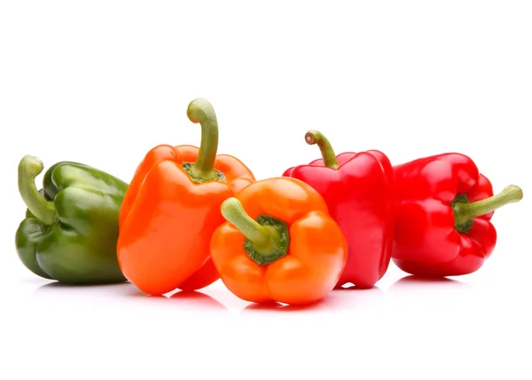 Sladká paprika izolované na bílém pozadí cut out — Stock fotografie