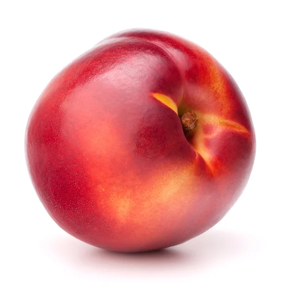 Fruto de nectarina aislado sobre fondo blanco recorte —  Fotos de Stock