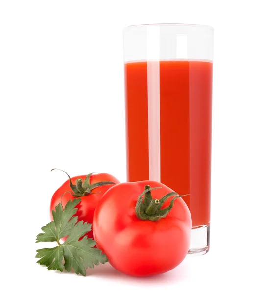 Tomatengemüsesaft im Glas — Stockfoto