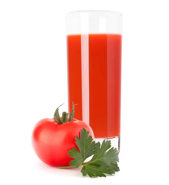 Tomatengemüsesaft im Glas — Stockfoto