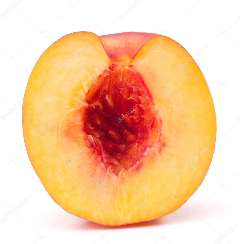 Nectarine fruit half