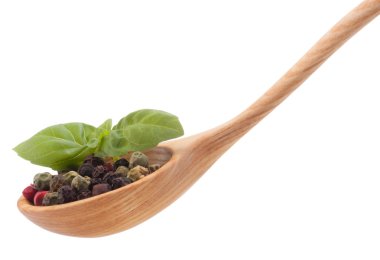 tahta kaşık Mix baharat biber
