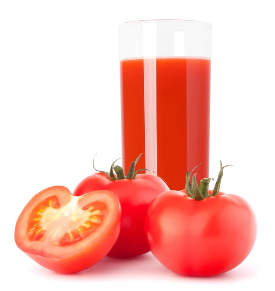 Tomato vegetable juice in glass — ストック写真