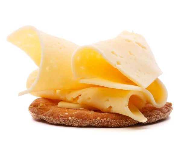 Käse-Sandwich isoliert auf weißem Hintergrund Ausschnitt — Stockfoto