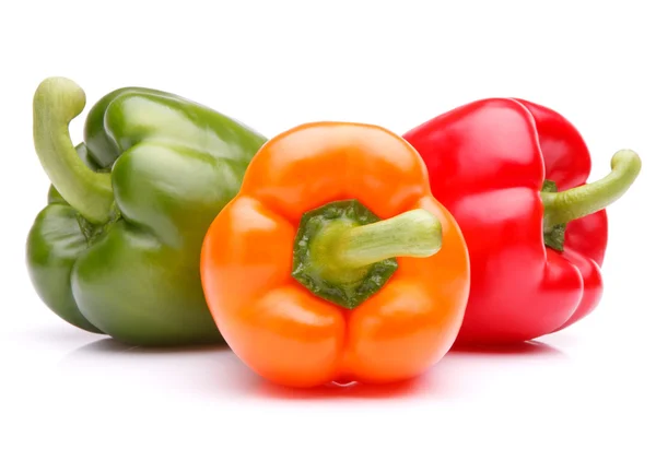 Sladká paprika izolované na bílém pozadí cut out — Stock fotografie