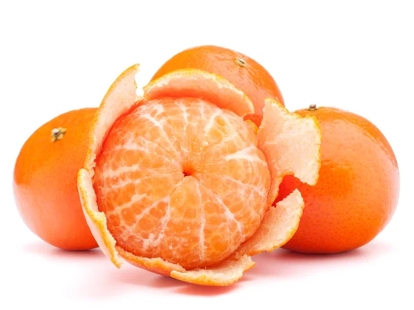 Peeled tangerine or mandarin fruit — Stock Photo, Image