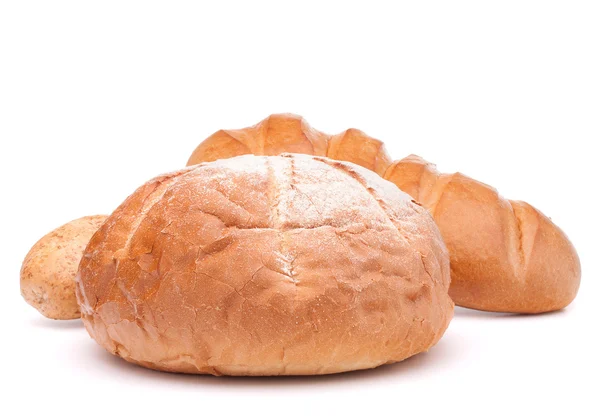 Frisches Brot isoliert auf weißem Hintergrund Ausschnitt — Stockfoto