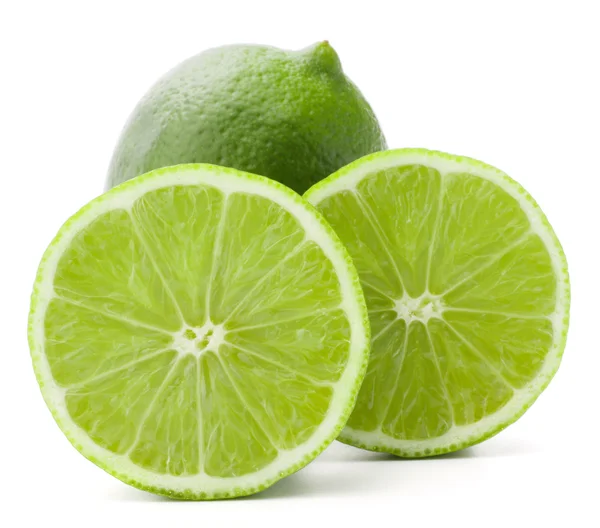 Citrus limoen vruchten geïsoleerd op witte achtergrond cutout — Stockfoto