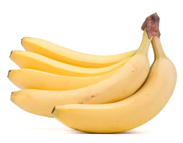 Banane gruppo isolato su sfondo bianco ritaglio — Foto Stock