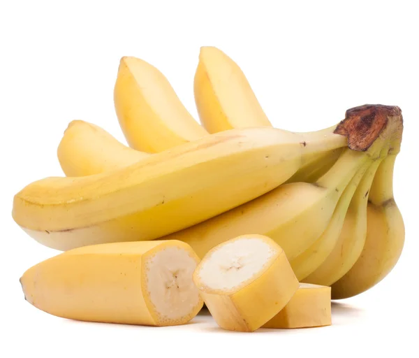 Bananas bunch isolated on white background cutout — Stock Photo, Image