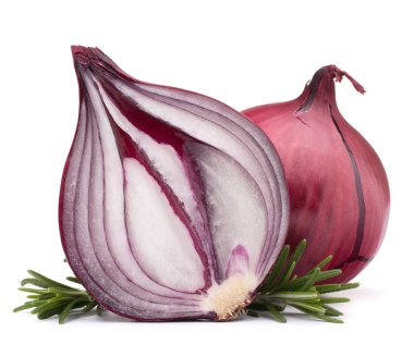 Kırmızı soğan ve biberiye yaprağı 