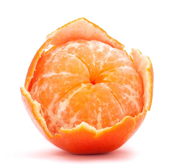 Peeled tangerine or mandarin fruit — Stock Photo, Image