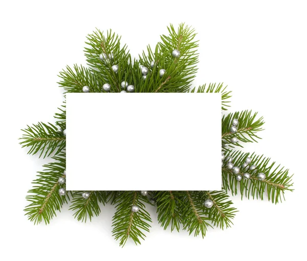 Dekorację świąteczną z życzeniami — Zdjęcie stockowe