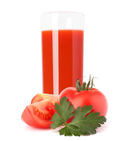 Tomato vegetable juice in glass — ストック写真