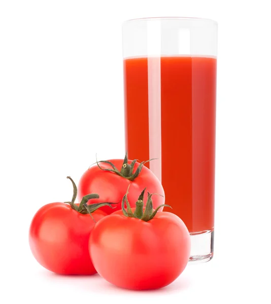 Tomatensaft im Glas — Stockfoto