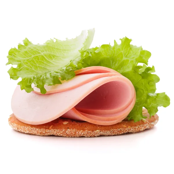 Sandwich with ham — Stock Photo, Image