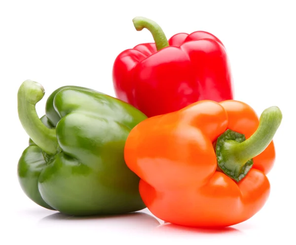 Sweet bell pepper isolated on white background cutout — Stock Photo, Image