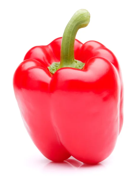 Červená sladká paprika izolovaných na bílém pozadí výřez — Stock fotografie