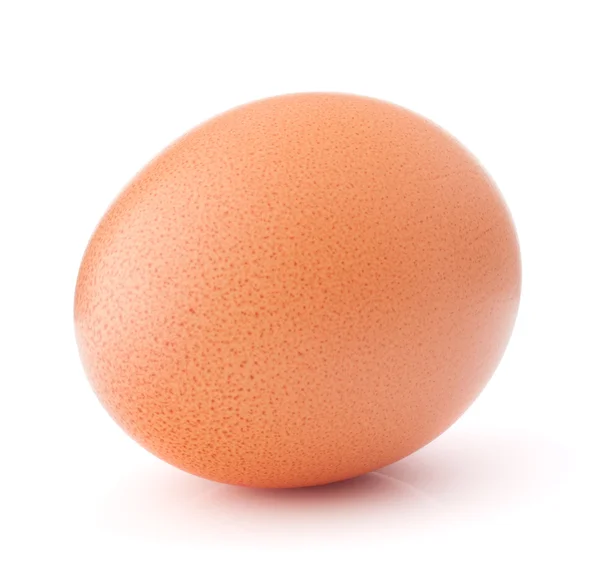 Jajko na białym tle na białe tło wyłącznik — Zdjęcie stockowe