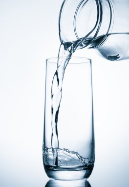 cam sürahi dökerek su