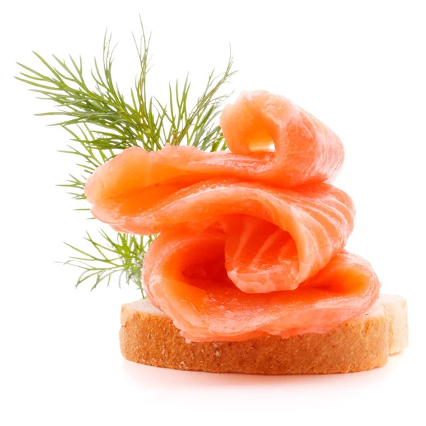 Sandwich con salmone — Foto Stock