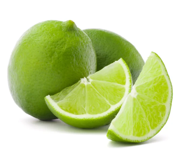 Agrumi lime isolato su sfondo bianco ritaglio — Foto Stock