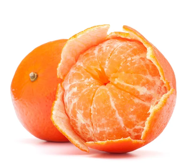 Gepelde mandarijn of mandarin fruit — Stockfoto