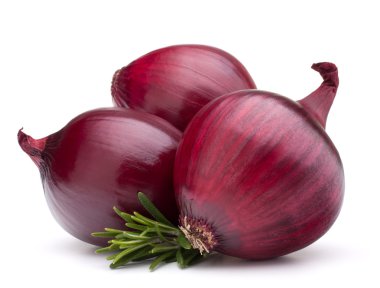 Kırmızı soğan ve biberiye yaprağı 