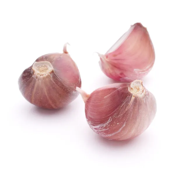Spicchio d'aglio isolato su sfondo bianco ritaglio — Foto Stock