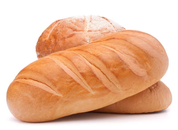 Frisches Brot isoliert auf weißem Hintergrund Ausschnitt — Stockfoto