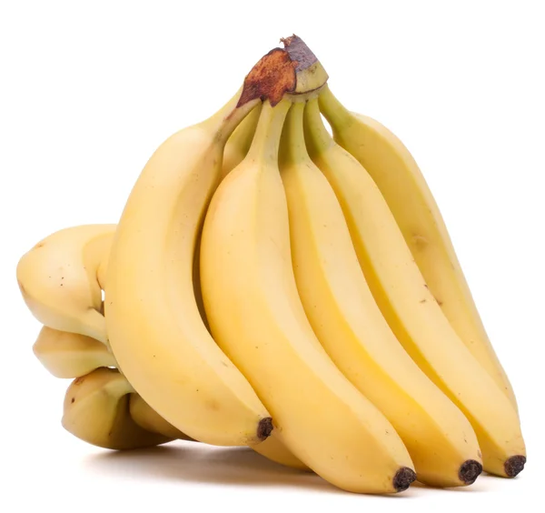 Bananas bunch isolated on white background cutout — Stock Photo, Image