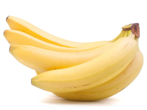 Manojo de plátanos aislado sobre fondo blanco recorte — Foto de Stock