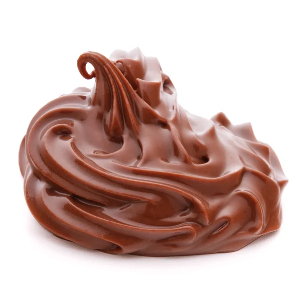 Chocolate cream swirl — Stock Photo, Image