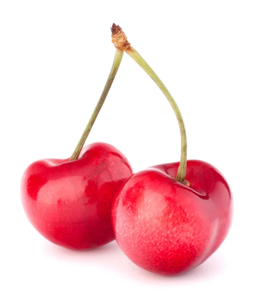 Two heart shaped cherry berries — Stock Photo, Image