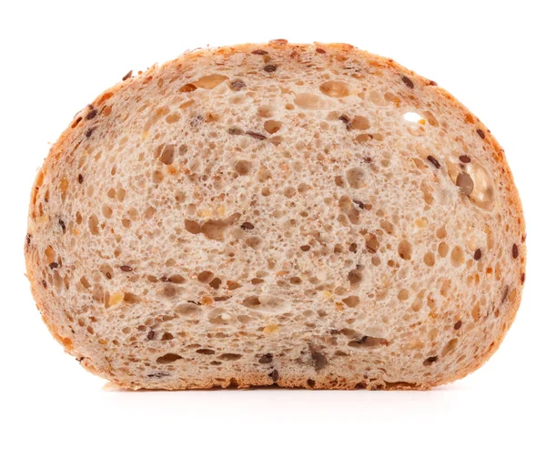 Skiva färsk vit finkornig bröd — Stockfoto