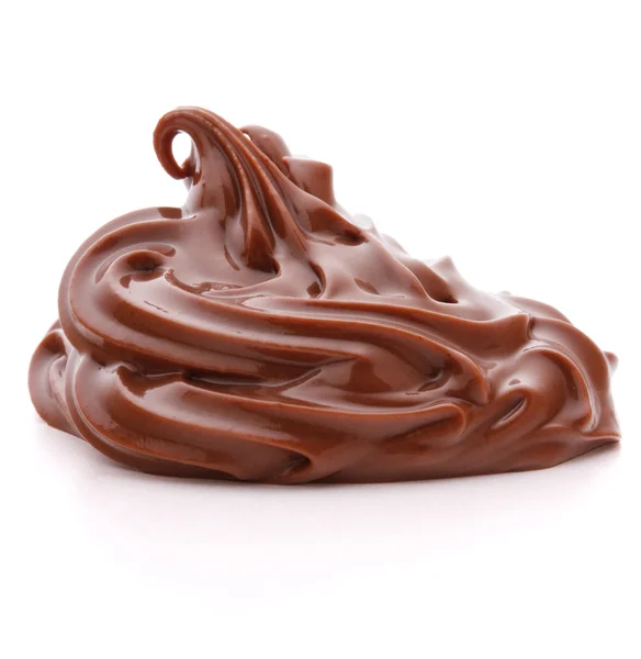 초콜릿 크림 소용돌이 — 스톡 사진