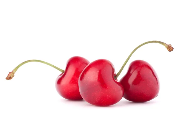 Bayas de cereza en forma de corazón —  Fotos de Stock