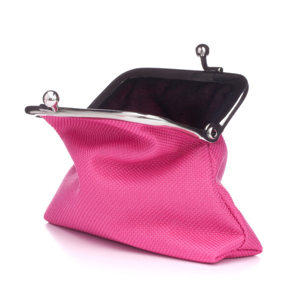 Empty open purse 