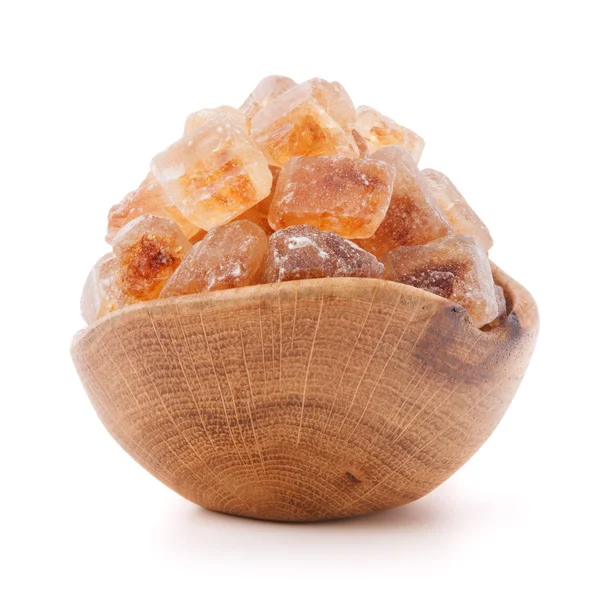 Brown cane caramelized lump sugar — Stock Photo, Image