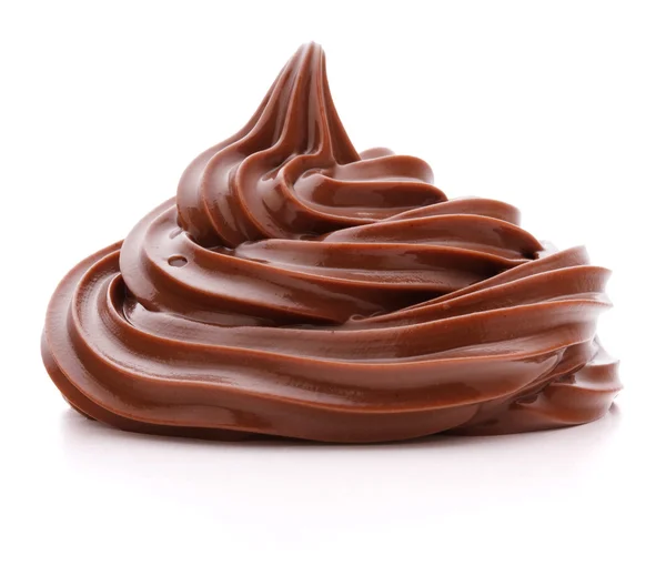 Chocolate cream swirl — Stock Photo, Image