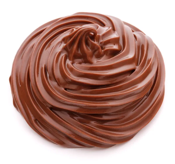 Chocolate cream swirl — Stock Photo, Image