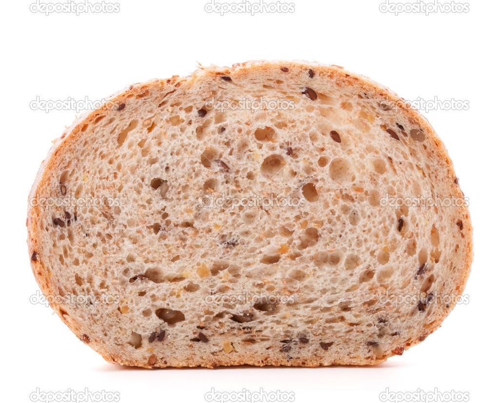 White grained bread slice