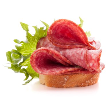 sandviç salam sosis ile