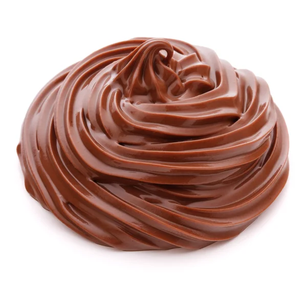 Chocolate cream swirl — Stock Photo, Image