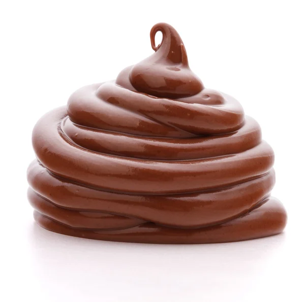 Chocolate cream swirl — Stock Photo, Image