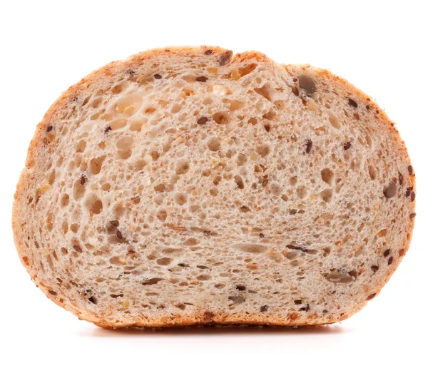 Fatia de pão de grão branco fresco — Fotografia de Stock