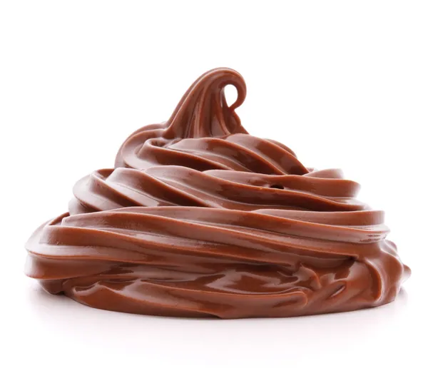 Chocolate cream swirl — Stock Photo, Image