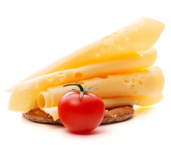 Sanduíche de queijo com tomate — Fotografia de Stock