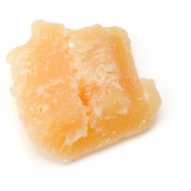 Beyaz arka plan kesme izole bir parmesan peynir paçavra