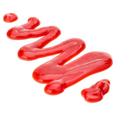 Domates sosu, beyaz arka plan üzerinde izole ketçap